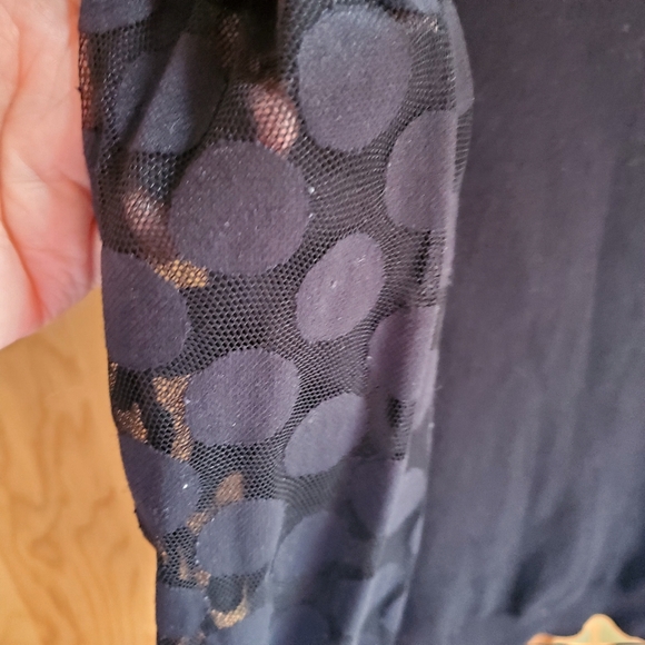 Sparrow by Anthropologie Black Round Neck Lace Sleeve Sweater size XS - Picture 2 of 8